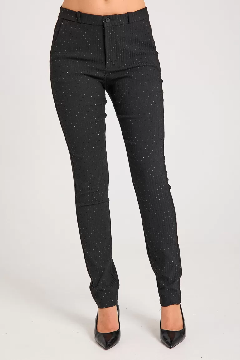 FREEQUENT FQSOLVEJ - PANTS - BLACK Blackw.Gold Store