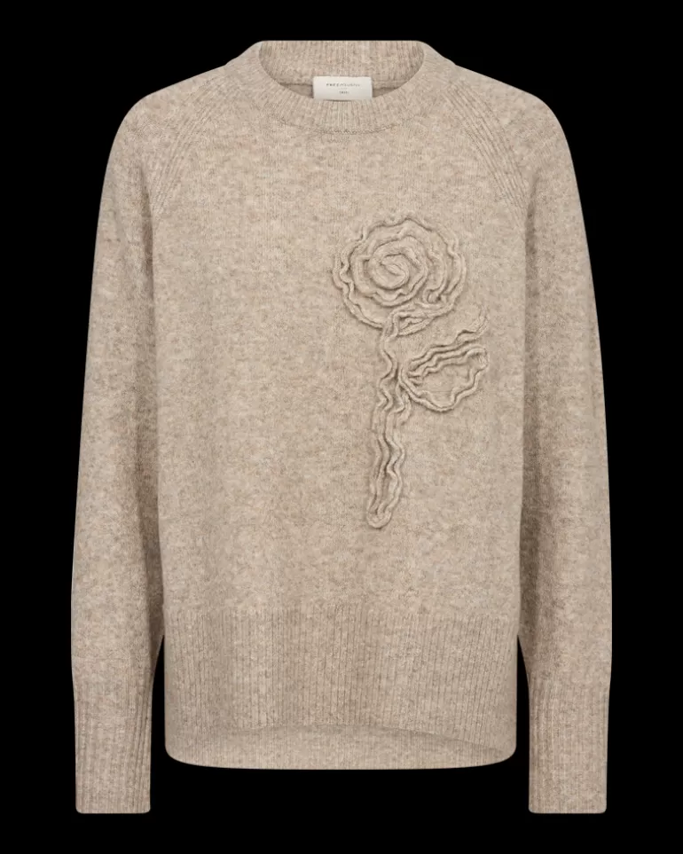 FREEQUENT FQVIDOO - PULLOVER - BEIGE SimplyTaupeMel. Best Sale